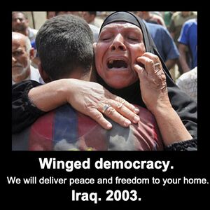 Winged democracy Iraq 2003 3.jpg
