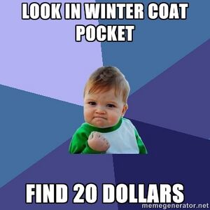 Success Kid - Look in winter coat pocket Find 20 dollars.jpg