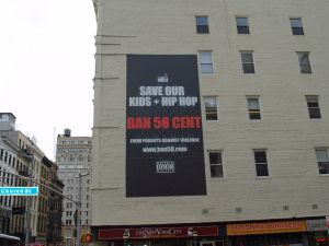 Anti-50 Cent billboard in Tribeca by David Shankbone.jpg