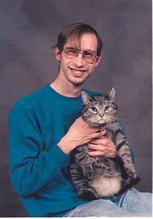 Walter and his cat.jpg