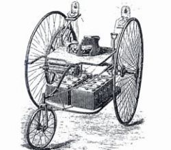 Трицикл Айртона и Пери — 1881 год и уже с электрическими лампочками!
