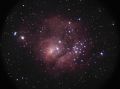 Дипспейс выглядит красивее (галактика М8)