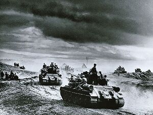 Soviet tanks on march.jpg