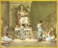 В храме Асклепия поциенты просто спали. Во сне медицинский бог сообщал больному способ исцеления.