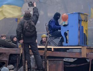 Vorona Na Shibenitse Hrushevskoho str. Kiev, 10.02.2014.jpg