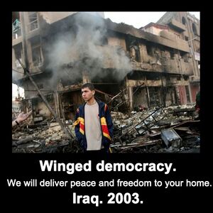 Winged democracy Iraq 2003 2.jpg