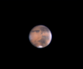 Марс с полярной шапкой